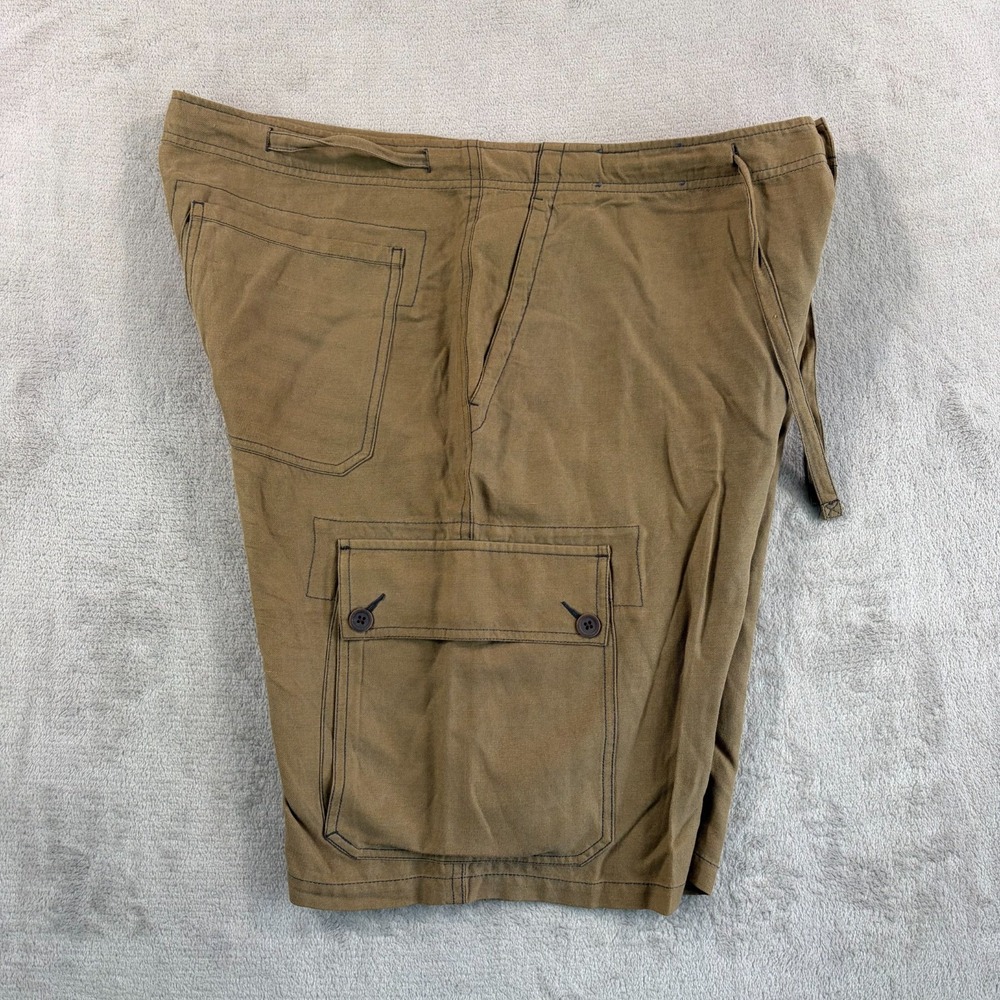 Vintage Polo Ralph Lauren Cargo Shorts Men 36 (Tag 34) Army Surplus Silk Linen